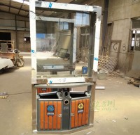 不銹鋼廣告垃圾桶