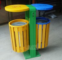 物業(yè)分類鋼木垃圾桶