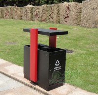 北師大珠海分校訂購(gòu)深圳鋼板分類垃圾桶