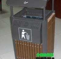 室內(nèi)經(jīng)典鋼木垃圾桶