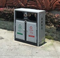 玻璃鋼戶外經(jīng)典分類垃圾桶