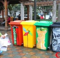 時尚分類垃圾桶 扔垃圾，也可以很時尚