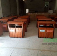 景區(qū)園林鋼木垃圾桶 果皮箱批發(fā)