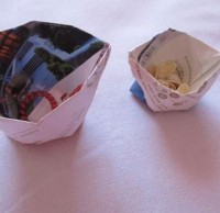 怎么折紙垃圾桶，手工折紙垃圾桶