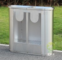 室內(nèi)地鐵站分類不銹鋼垃圾桶