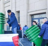 安置分類垃圾桶引領(lǐng)社區(qū)新風尚