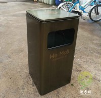 青古銅色商場不銹鋼果皮箱