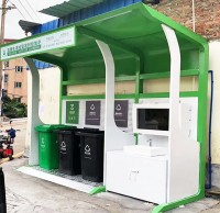 城中村戶(hù)外鋼制烤漆垃圾亭