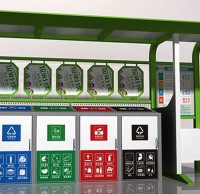 小區(qū)戶外分類(lèi)垃圾亭生產(chǎn)廠家