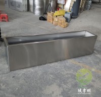 戶外大型長(zhǎng)方形不銹鋼花箱