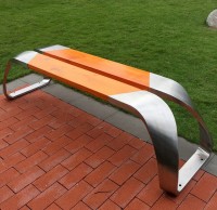 戶外步行街廣場(chǎng)不銹鋼休閑椅