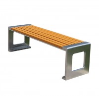 戶外公園景區(qū)雙人座位不銹鋼休閑椅