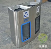 加厚地鐵站軌道交通不銹鋼分類垃圾桶