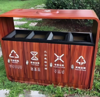 轉(zhuǎn)木紋金屬垃圾桶打造環(huán)保與美學(xué)兼具的智慧解決方案