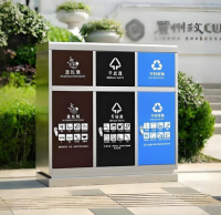 戶外社區(qū)三分類不銹鋼垃圾桶，守護(hù)潔凈起點(diǎn)