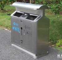 煥新街巷，分類先行戶外街道環(huán)衛(wèi)不銹鋼垃圾桶