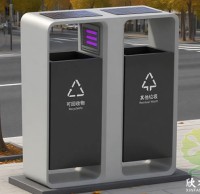 太陽能滅蚊燈不銹鋼分類垃圾桶，點(diǎn)亮智慧健康生活