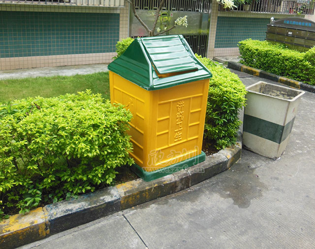 其它垃圾玻璃鋼回收桶 其它垃圾玻璃鋼回收桶
