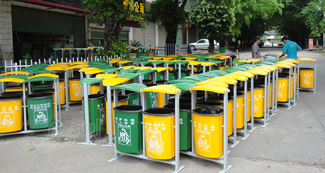 玻璃鋼社區(qū)垃圾桶