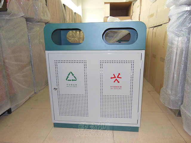 廣場鋼制垃圾桶 廣場鋼制垃圾桶