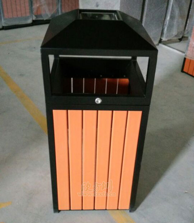 小區(qū)鋼木垃圾桶 小區(qū)鋼木垃圾桶