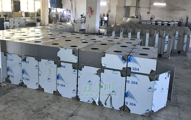 室內(nèi)方形分類垃圾箱工廠生產(chǎn)圖
