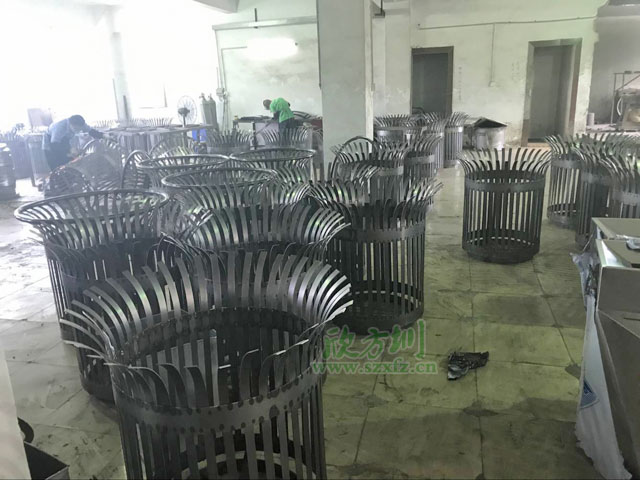 花籃式垃圾桶工廠生產(chǎn)圖